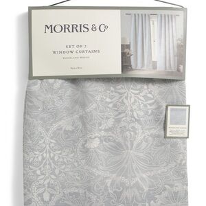 NWT Morris & Co Woodland Weeds Window Curtain Panels Set Of 2 Size 36” x 96”